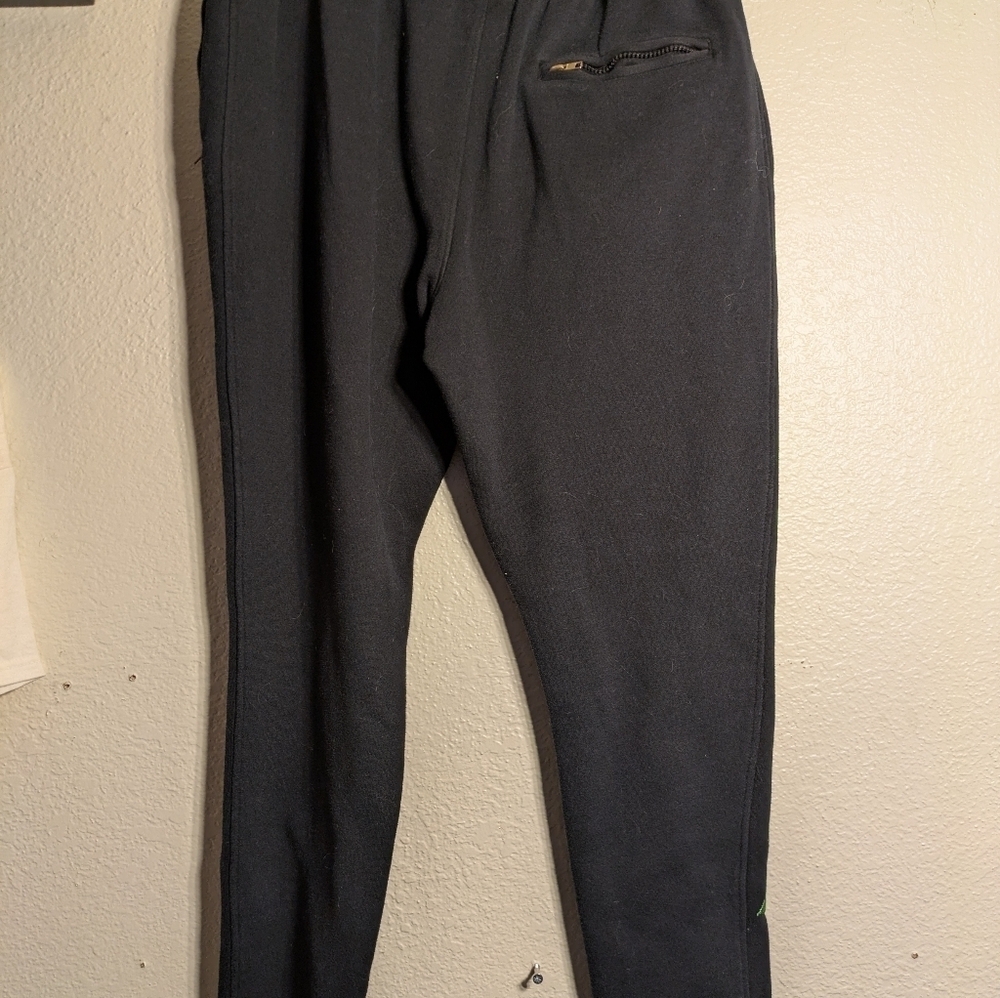 krisp Size Large Women's Black Joggers with Floral Embroidery Pre-owned - Picture 5 of 7